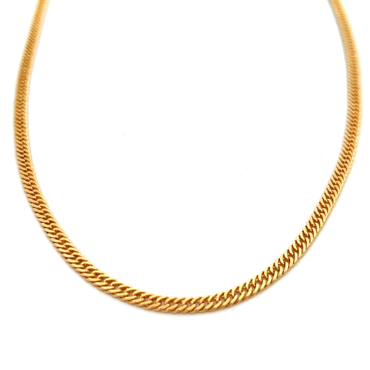 14K-gold-filled fancy curb chain necklace - 16" - workshopunderground.com