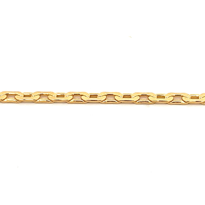 14K-gold-filled flat interlock chain necklace - 16" - workshopunderground.com