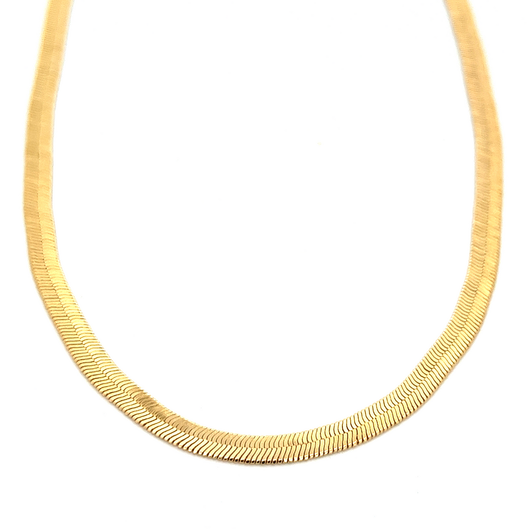 14K-gold-filled herringbone necklace 16