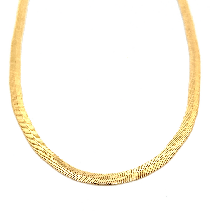 14K-gold-filled herringbone necklace - 16" - workshopunderground.com