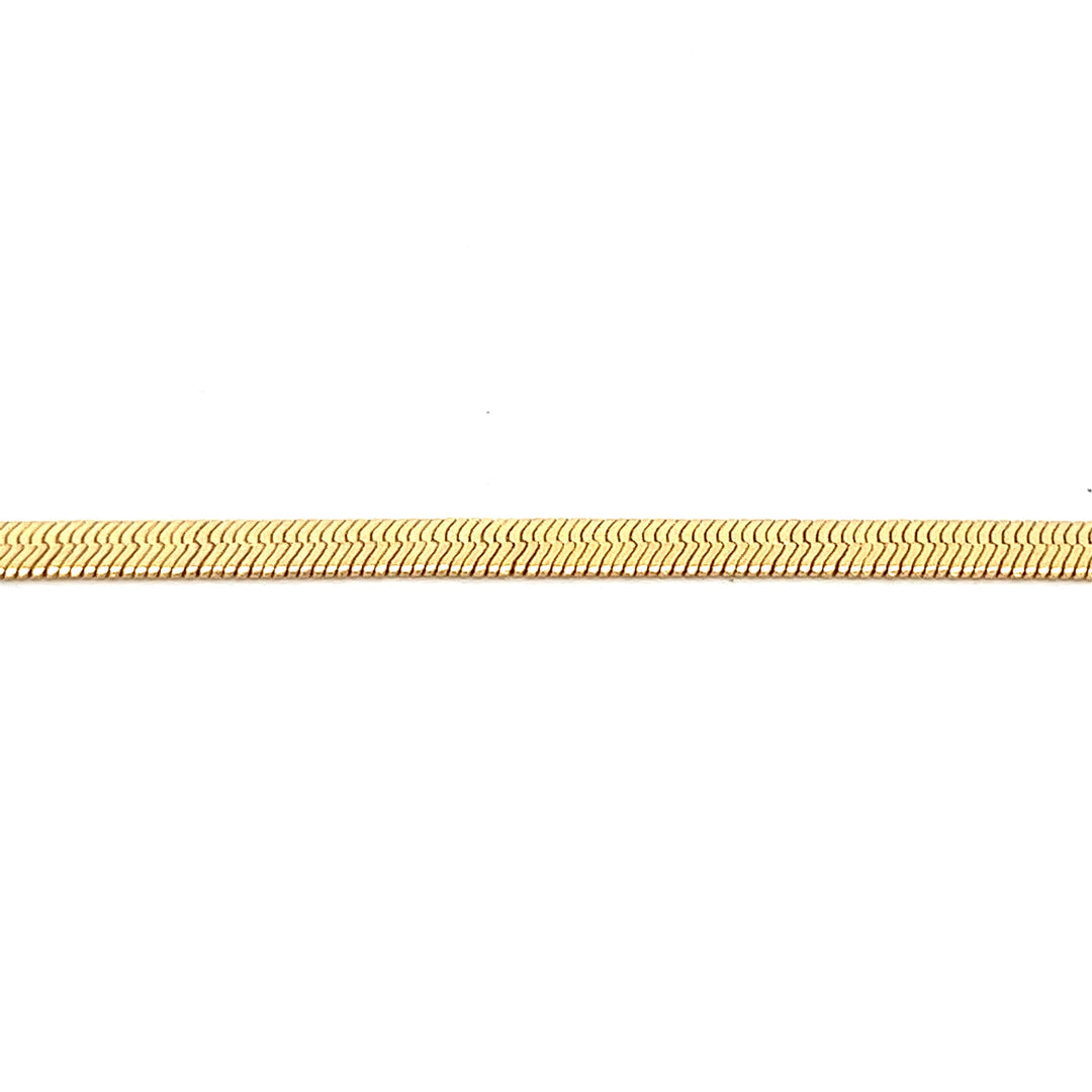 14K-gold-filled herringbone necklace - 16" - workshopunderground.com