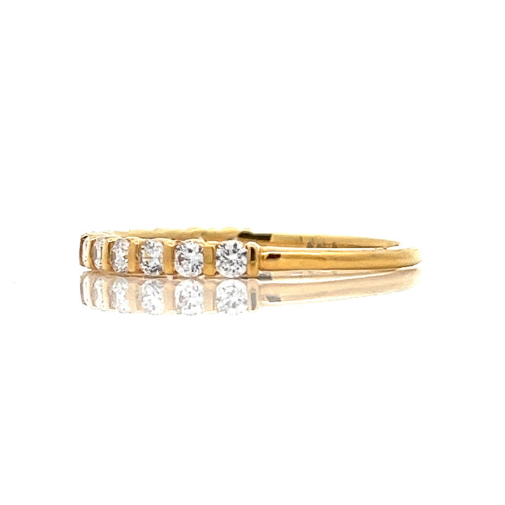 gold bars and round diamond band
