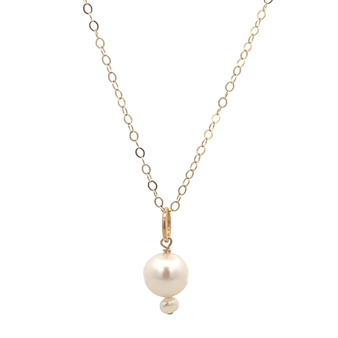 graduated pearl pendant necklace - workshopunderground.com