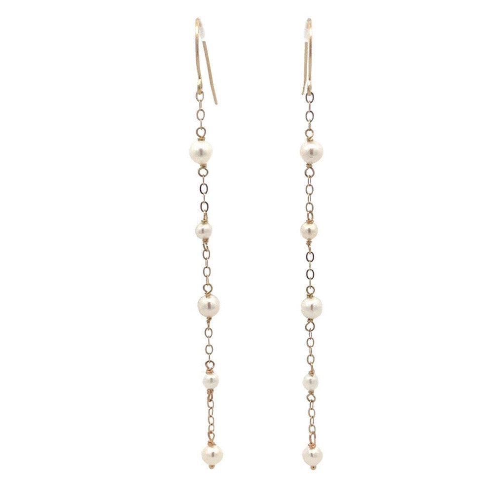 van luna - five baby akoya pearl earrings - workshopunderground.com