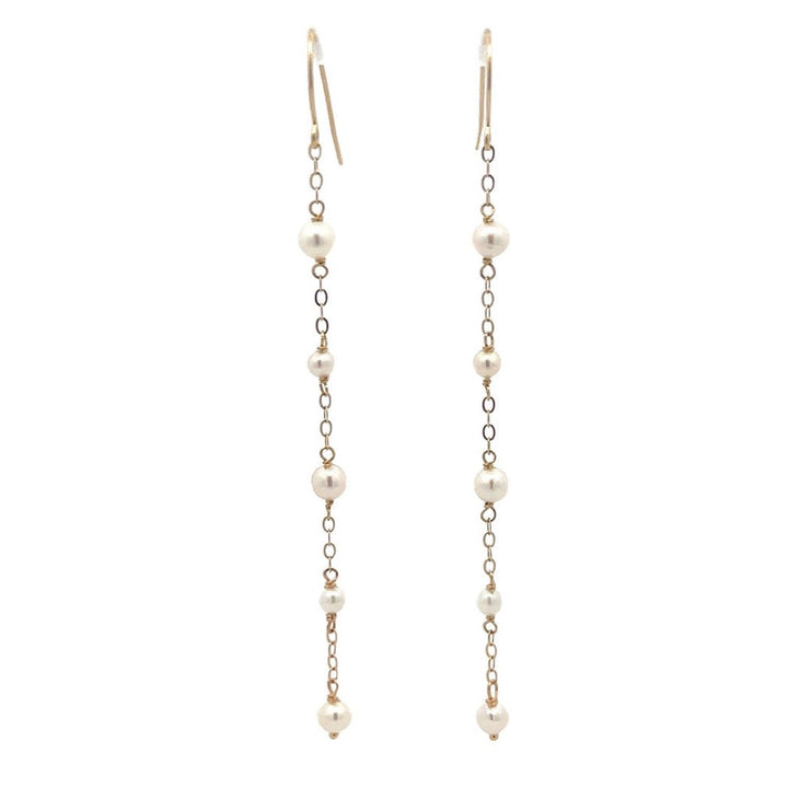 van luna - five baby akoya pearl earrings - workshopunderground.com