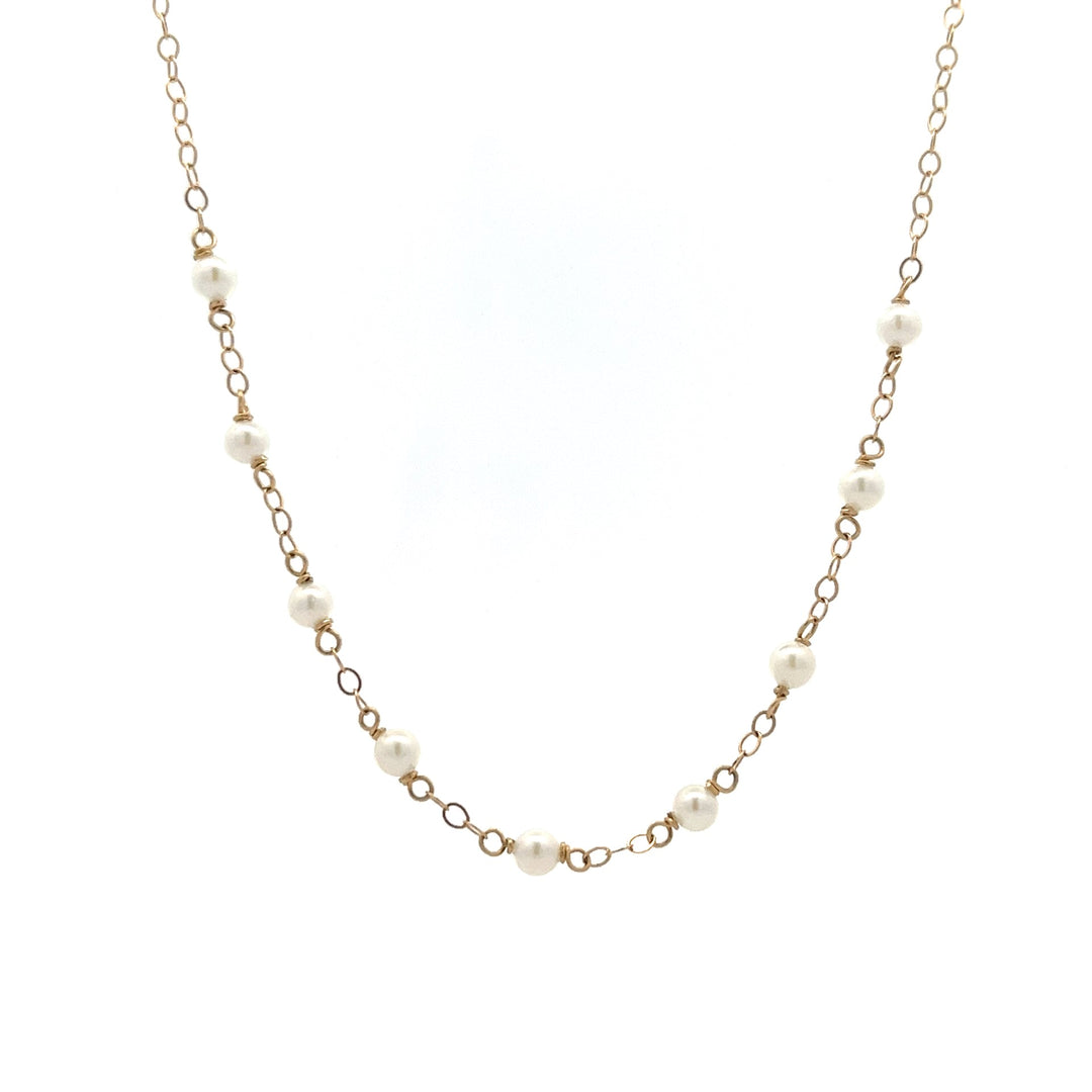 van luna - nine baby pearl necklace - workshopunderground.com