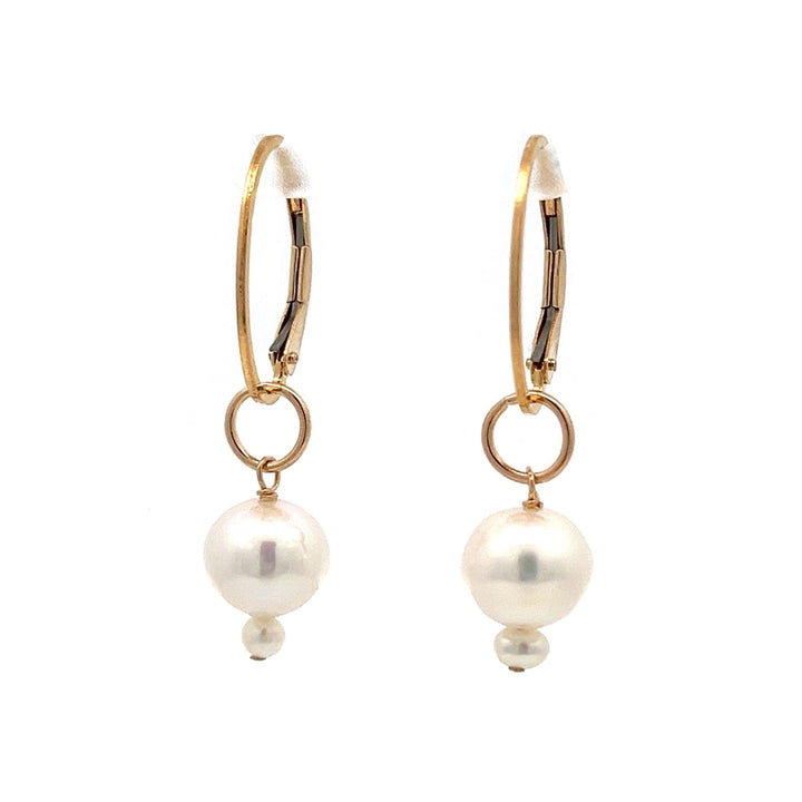 graduated duo pearl drop earrings - workshopunderground.com