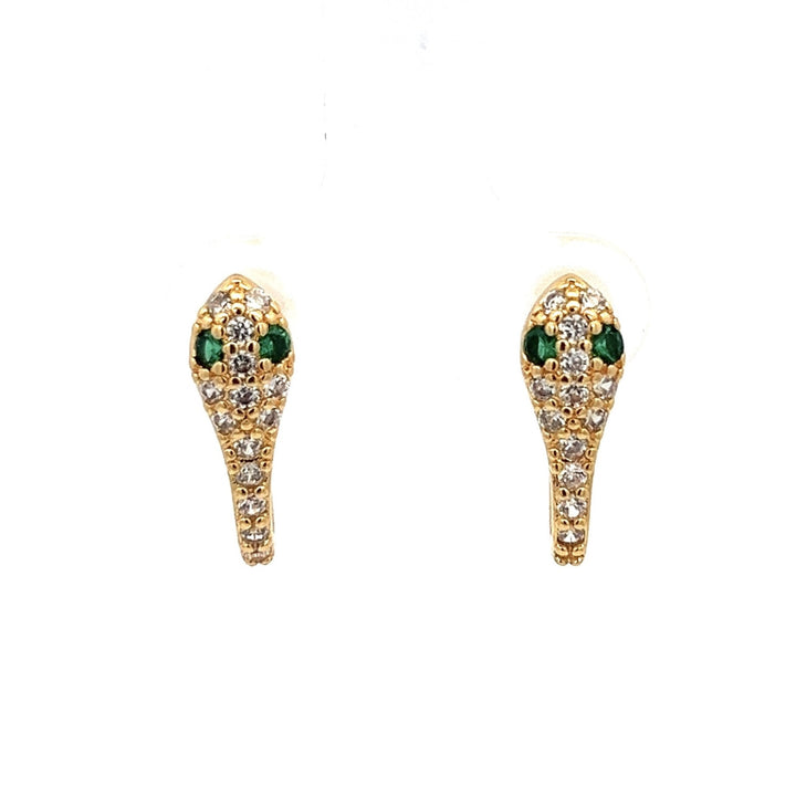 14K-gold-filled sparkly snake huggies - workshopunderground.com