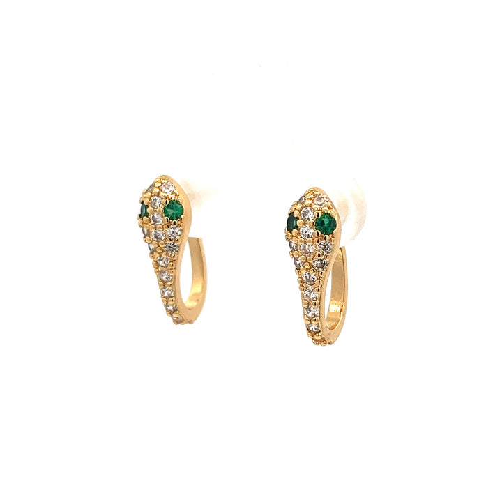 14K-gold-filled sparkly snake huggies - workshopunderground.com