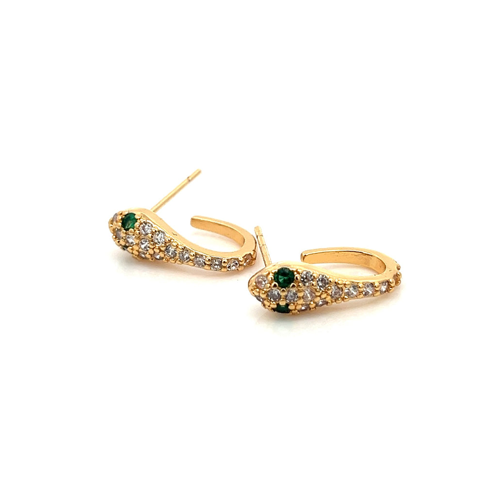14K-gold-filled sparkly snake huggies - workshopunderground.com
