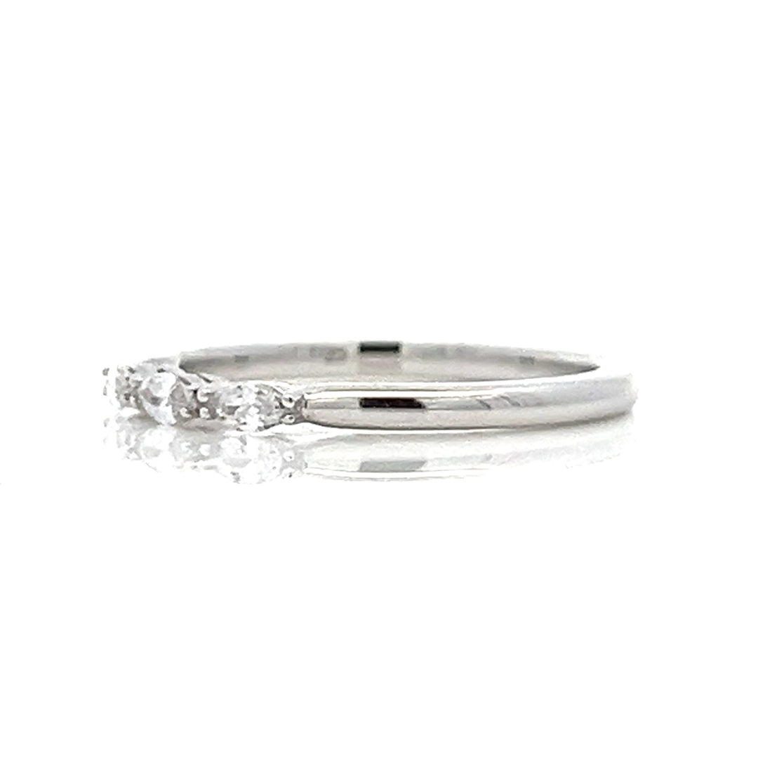 three-stone marquise diamond band