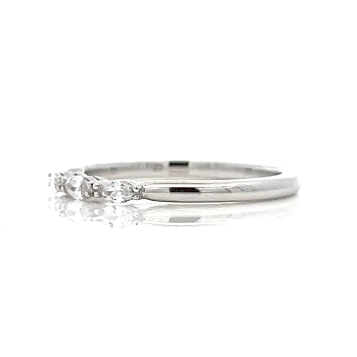 three-stone marquise diamond band