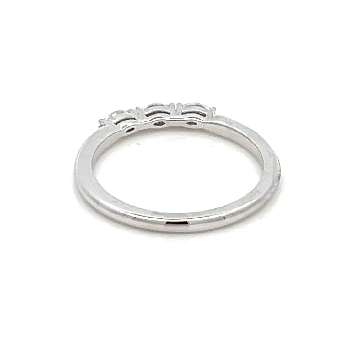 three-stone marquise diamond band