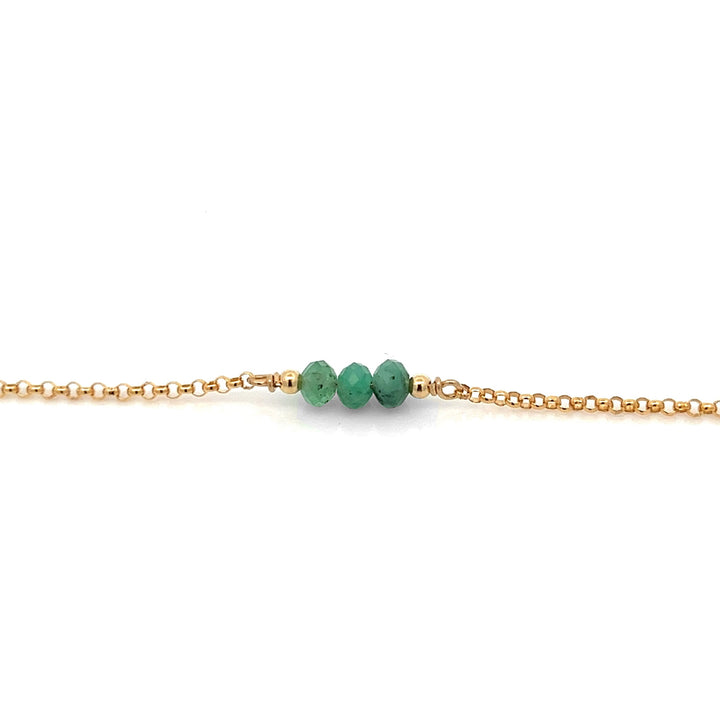 triple baby birthstone bracelet