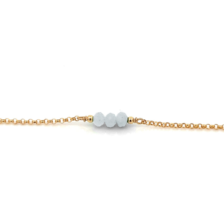 triple baby birthstone bracelet