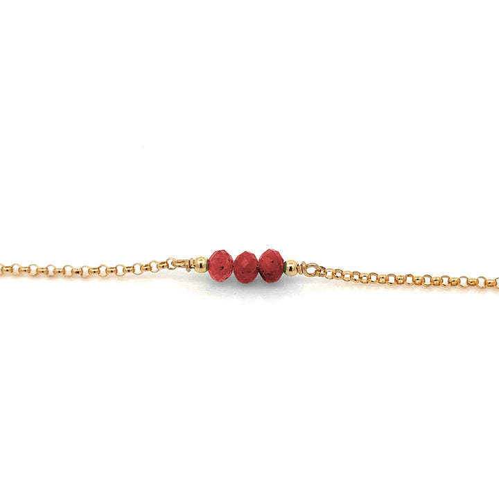 triple baby birthstone bracelet