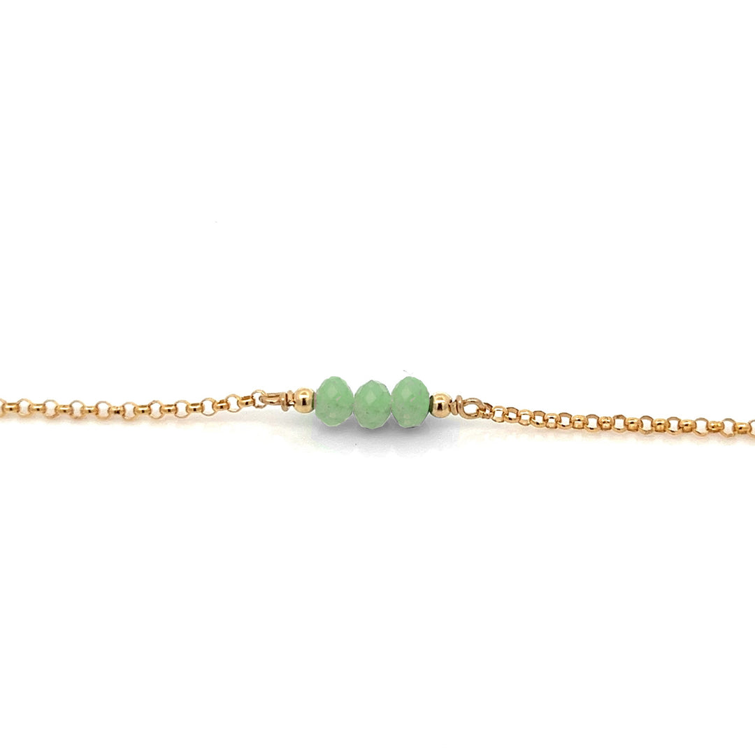 triple baby birthstone bracelet