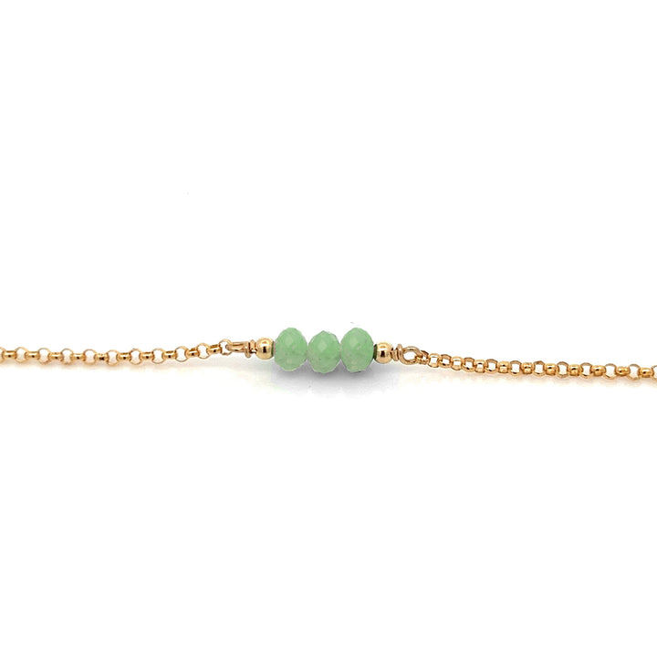 triple baby birthstone bracelet