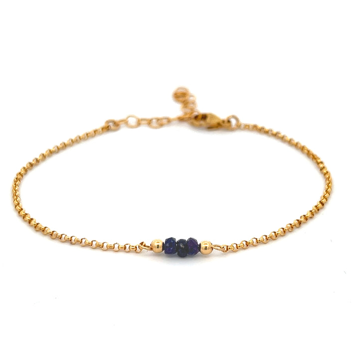 birthstone triplet bracelet - workshopunderground.com