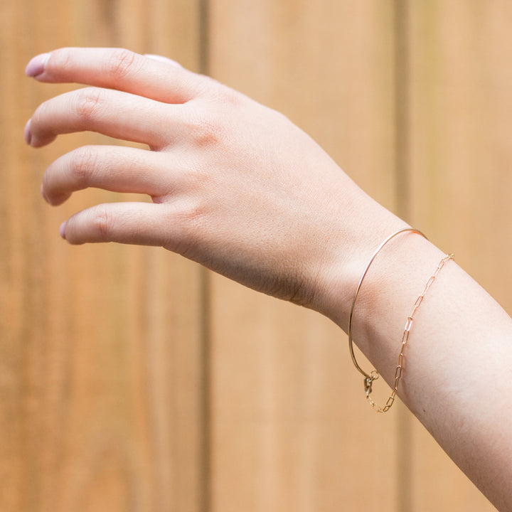 "bangle-chain" bracelet - modern anchor - workshopunderground.com