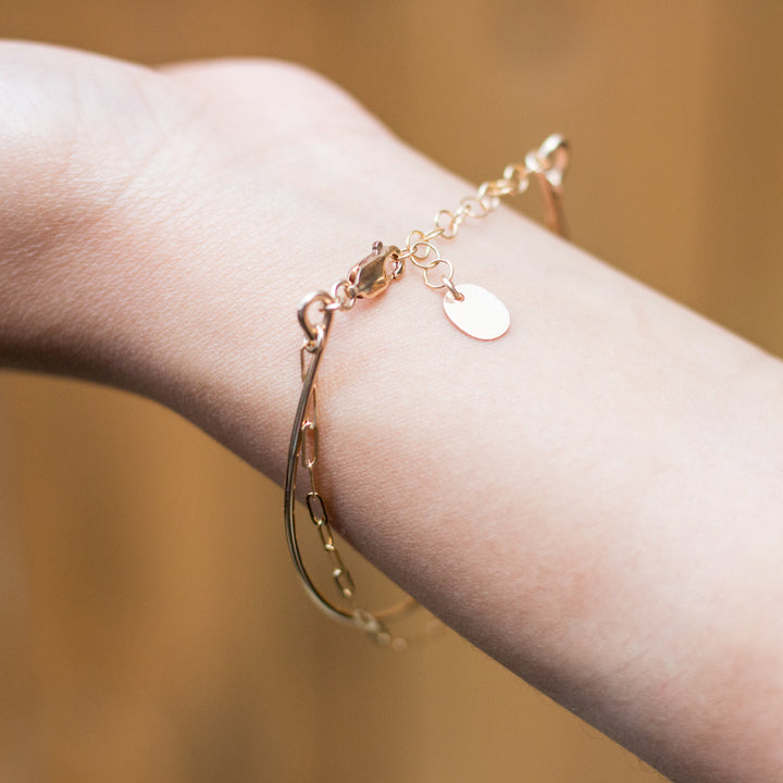 "bangle-chain" bracelet - modern anchor - workshopunderground.com