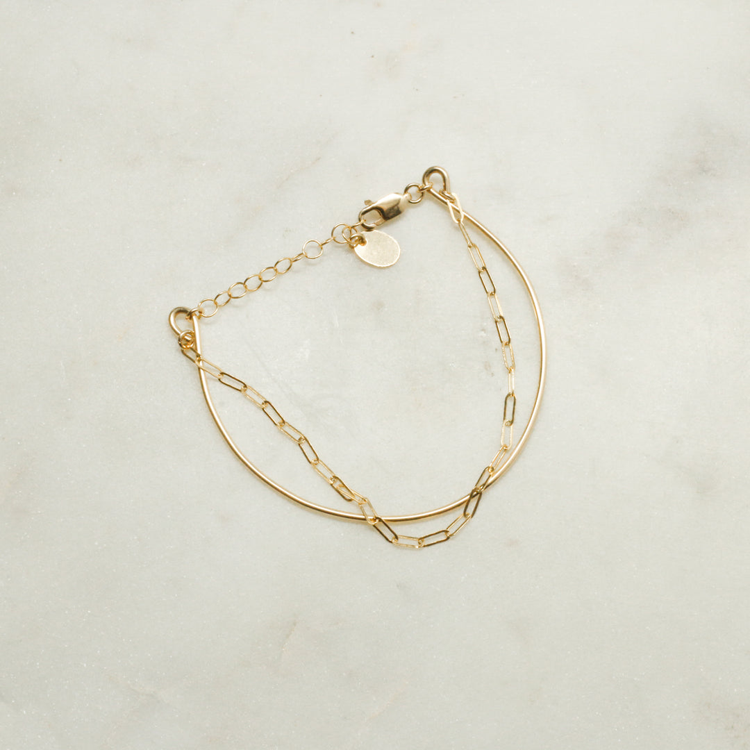 "bangle-chain" bracelet - modern anchor - workshopunderground.com