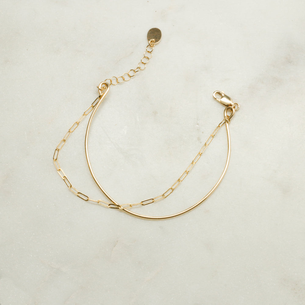 "bangle-chain" bracelet - modern anchor - workshopunderground.com