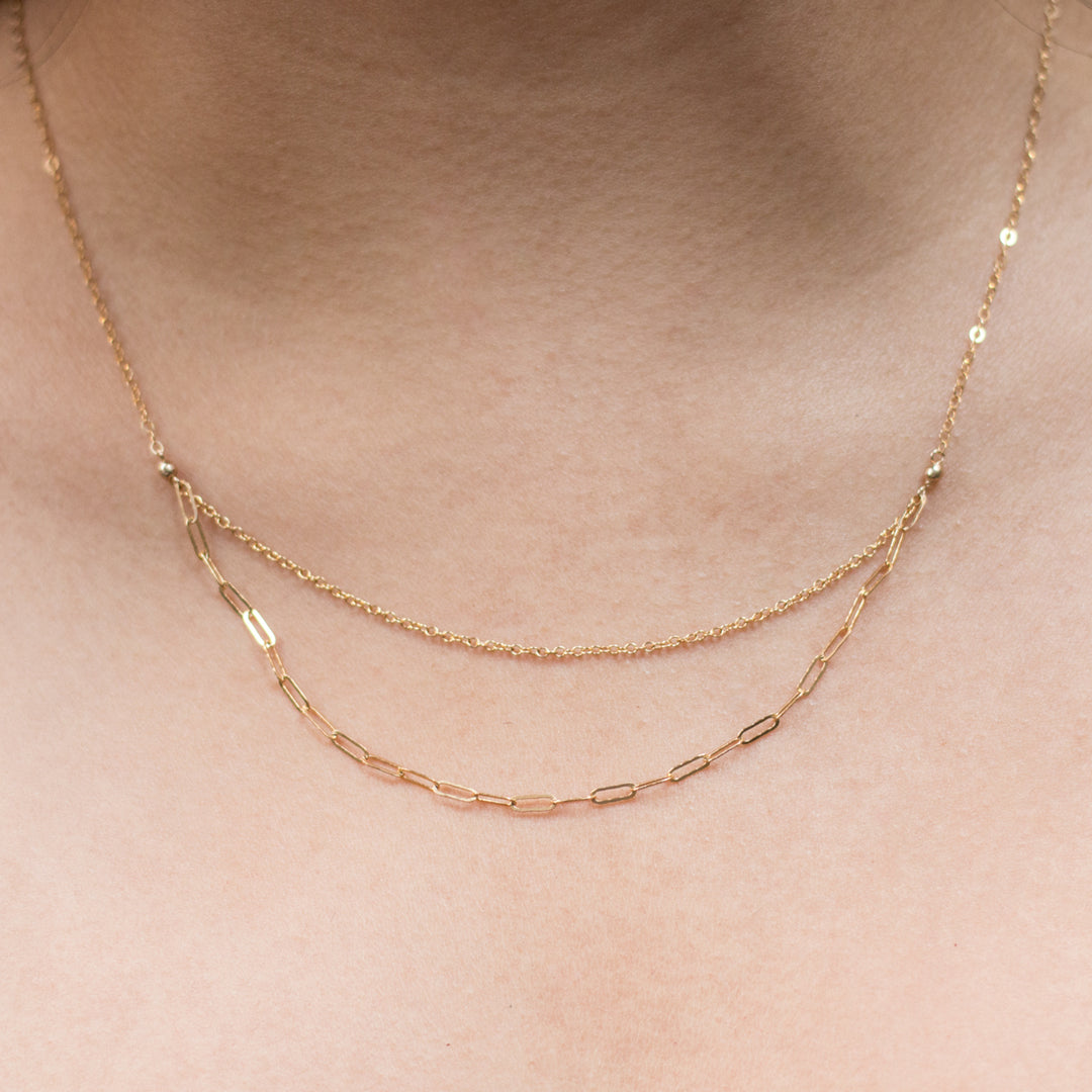 "double-layer" chain necklace - workshopunderground.com