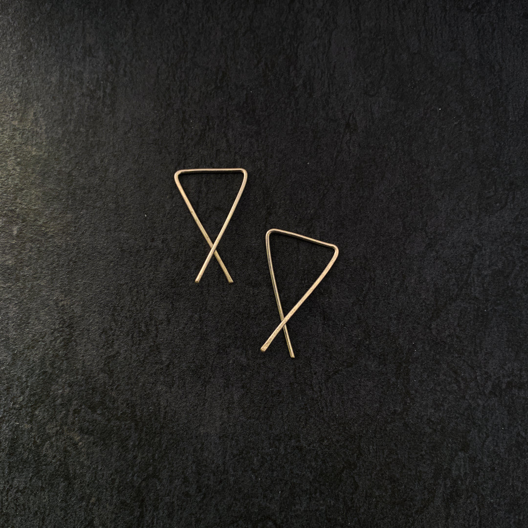 "fiore" - artisanal hammered earrings - workshopunderground.com