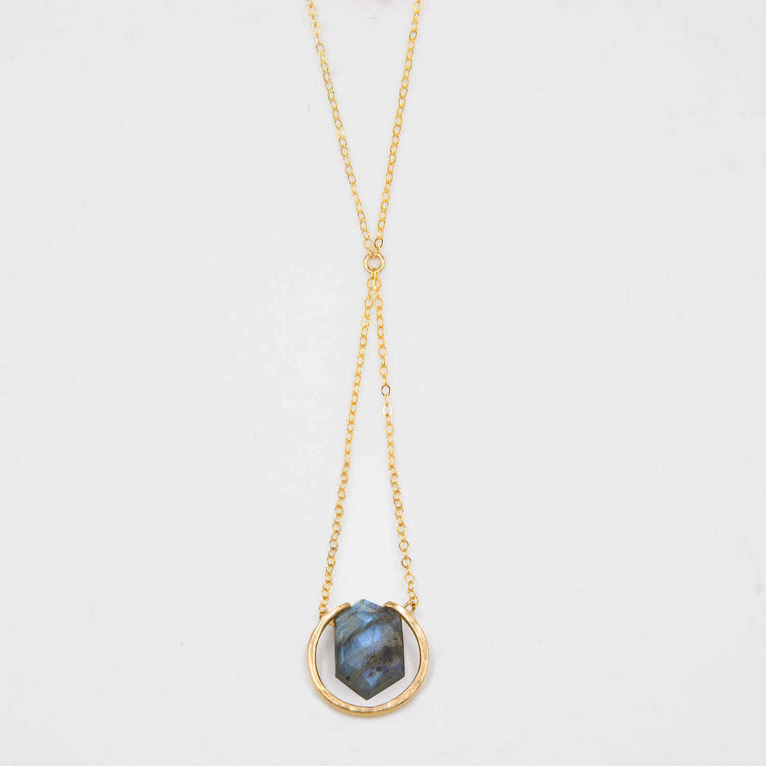 Northern Lights - Hexagonal Trapeze Necklace - workshopunderground.com