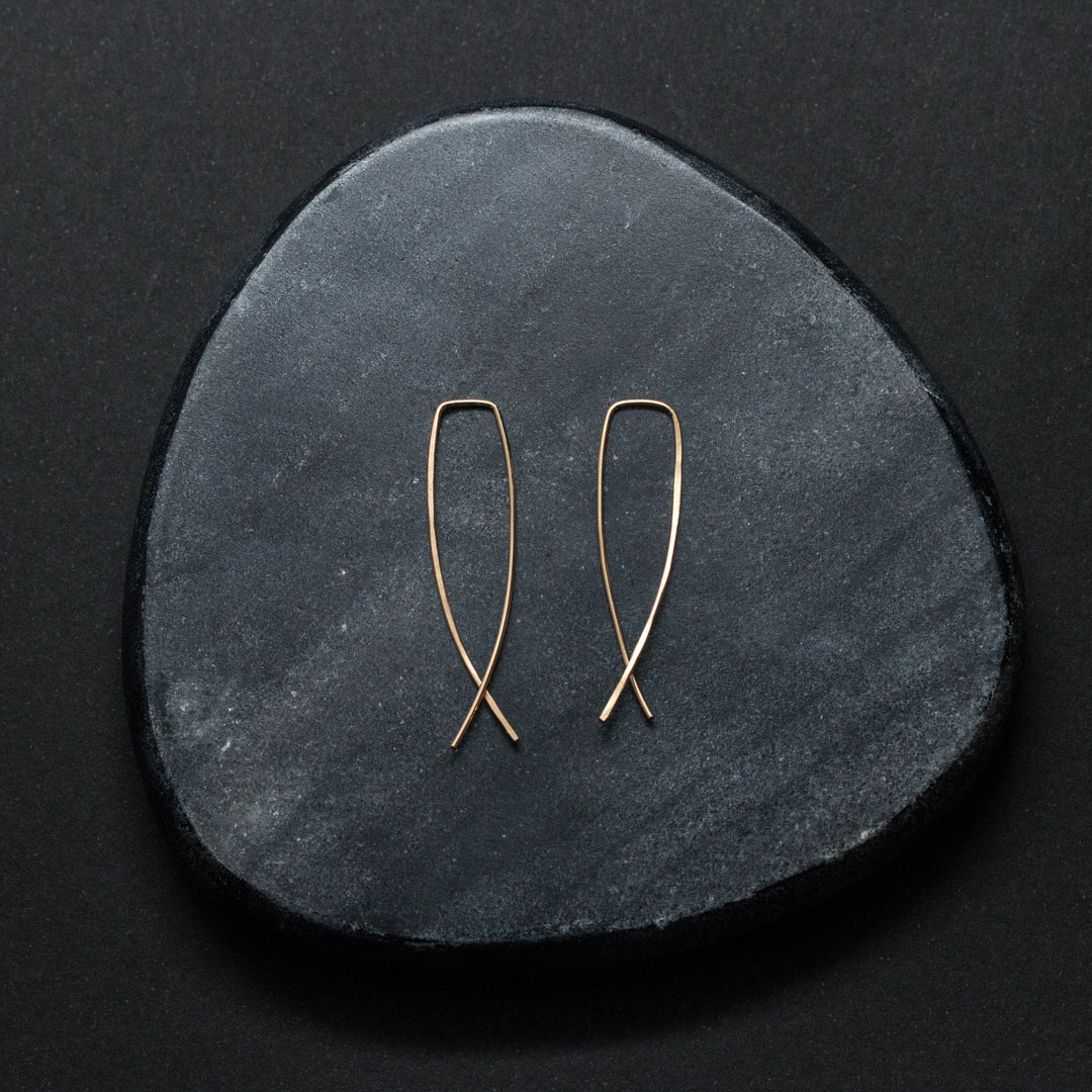 "pesce" - artisanal hammered hoops - workshopunderground.com