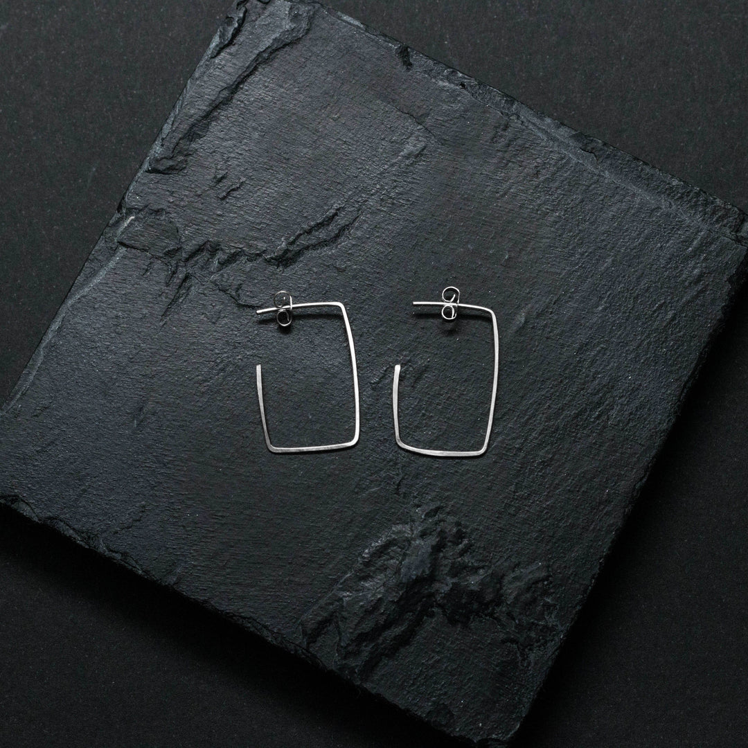 "greco" - artisanal hammered hoops - workshopunderground.com