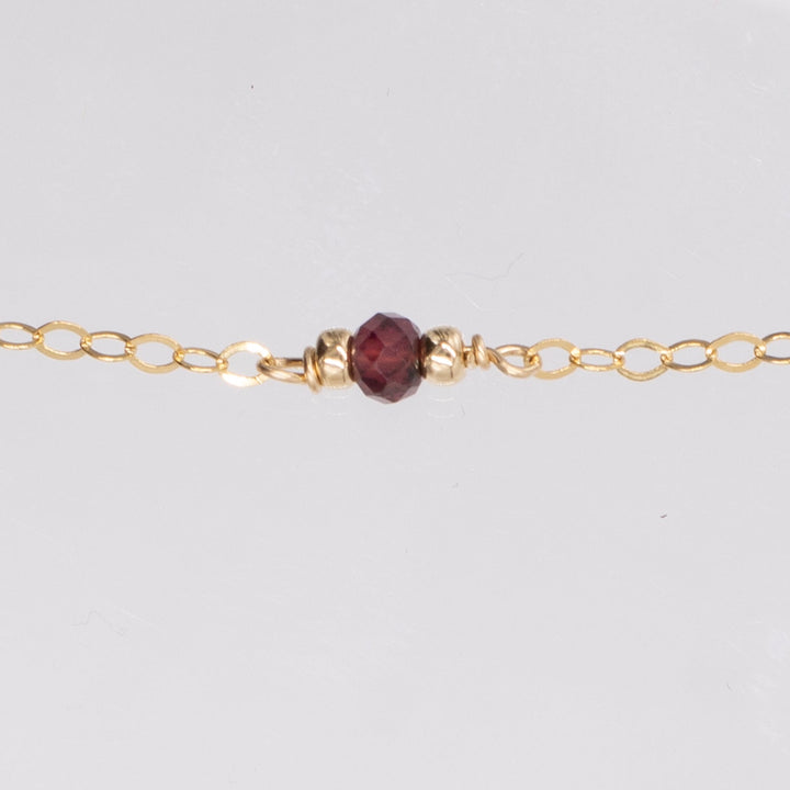 marrakesh five-station garnet necklace - workshopunderground.com