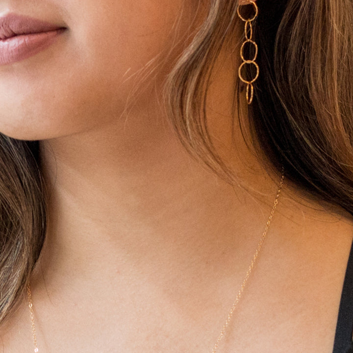 five-ring drop earrings - workshopunderground.com