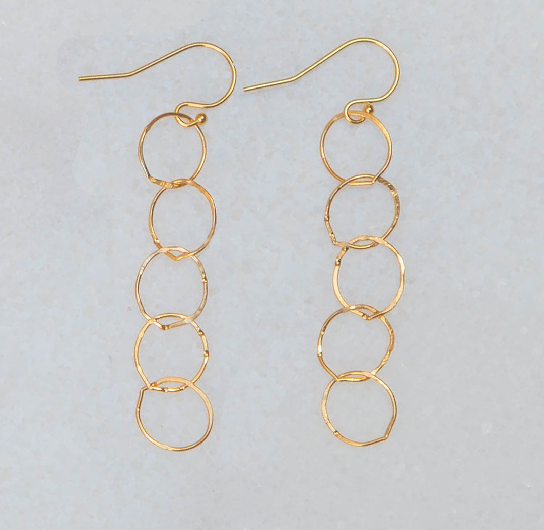 five-ring drop earrings - workshopunderground.com