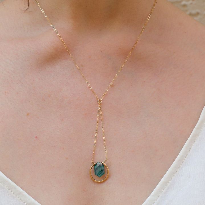 Northern Lights - Hexagonal Trapeze Necklace - workshopunderground.com