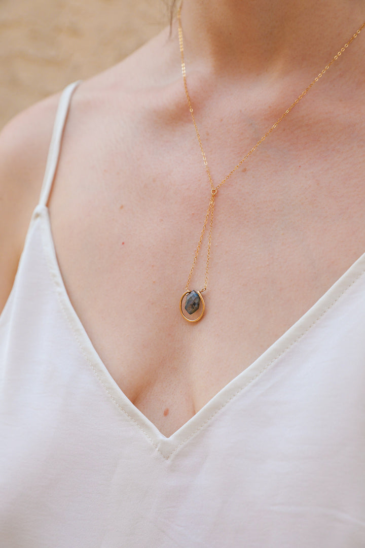 Northern Lights - Hexagonal Trapeze Necklace - workshopunderground.com