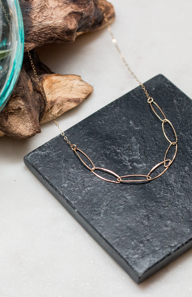 organic oval adjustable necklace - workshopunderground.com